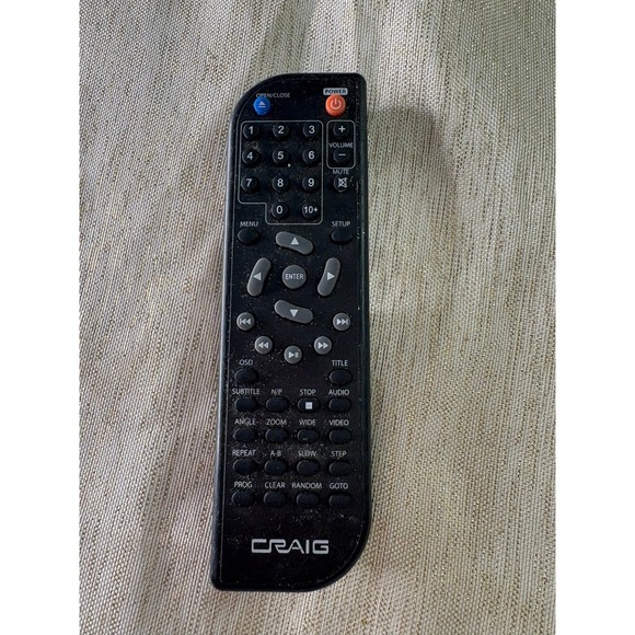 remote control for a Craig CVD401A DVD Player - Picture 1 of 5